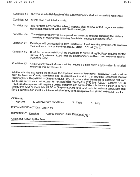 Planning Commission Agenda 30 July 2007 (page 2 of 2)